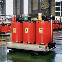 Transformateur sec de type SCB14 à enroulement en aluminium, 3 phases, 10 kV, 1000 kVA, résine époxy, refroidissement par air, taille compacte, pour campus scolaire
