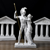 Statue en résine artisanale et peinte à la main, représentant une déesse guerrière nordique grecque, art populaire, décoration d'intérieur, Vénus Mars