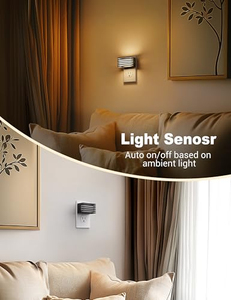 Mini veilleuse carrée 3000K, éclairage nocturne doux, lampe décorative à brancher pour chambre, salle de bain, couloir - Product Image 4