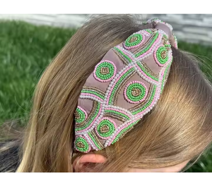 ที่คาดผมลูกปัดเมล็ดพันธุ์สีสันสดใสแฮนด์เมดเครื่องประดับผมที่ทันสมัยระดับพรีเมียมพร้อมดีไซน์เนอร์สำหรับเด็กผู้หญิงและผู้หญิงเป็นทางเลือกในการตกแต่ง - Product Image 6