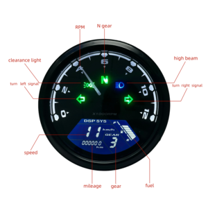 Velocímetro Universal Digital para Motocicleta, Tacómetro para <span class=keywords><strong>Triumph</strong></span>, Indian, Jawa 42 Bobber - Product Image 2