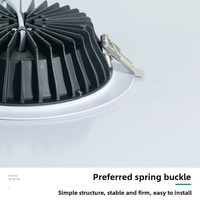 Downlight LED commercial MIC 12W 20W 30W pour centre commercial, hôtel, bureau, spot encastré en aluminium moulé sous pression, ETL