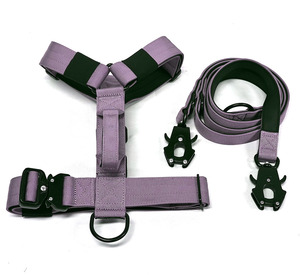 Arnés para perros de trabajo de nailon de color personalizado, equipo táctico minimalista de diseño para mascotas con hebilla de metal y forro acolchado - Product Image 1