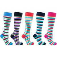 Chaussettes de yoga personnalisées, chaussettes de compression colorées pour infirmières, chaussettes de sport pour la course à pied