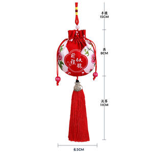 กระเป๋าเปล่าลายเรือมังกรสไตล์ใหม่ถุงหอมลาเวนเดอร์และโกฐจุฬาลัมพาสไตล์จีนโบราณสำหรับคำอวยพรและกลิ่นหอม - Product Image 6