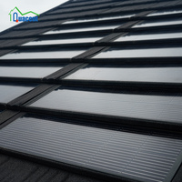 Tuiles solaires à haute efficacité, bardeaux métalliques revêtus de pierre, système de toiture solaire pour usage résidentiel et commercial, tuiles solaires