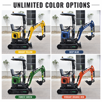 Envío Gratis, Precio de Excavadora Mini Diésel de 1T, 1 Tonelada, 1.2 Toneladas, 1200Kg, 3 Toneladas, 3.5 Toneladas con Accesorios