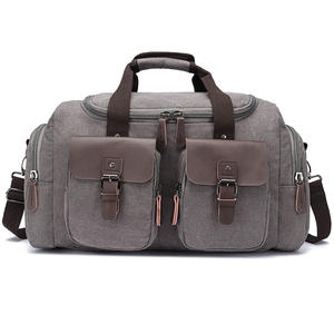 سعة كبيرة فاخرة أزياء رياضية للسفر قماش كلاسيكي مع إغلاق سحاب لتخزين الملابس في عطلة نهاية الأسبوع - Product Image 2