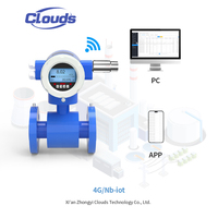 Débitmètre électromagnétique sans fil Clouds, connectivité Cloud, 4G NB-IoT, débitmètre d'eau numérique, système IoT à distance, IP68, MQTT/HTTP