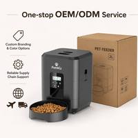 Distributore Automatico di Cibo per Animali Domestici Smart da 2L, Quadrato, con Timer e Display LCD, Doppia Alimentazione, Vendita Diretta dalla Fabbrica, Ingrosso