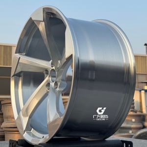 <span class=keywords><strong>Jante</strong></span> en alliage forgée sur mesure, cinq branches, concave profond, 5x112, argentée, pour voiture de tourisme, en aluminium durable - Product Image 4