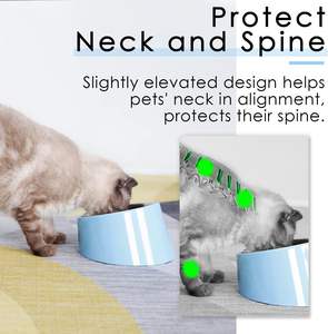 Mangkuk pemberi makan hewan peliharaan, mangkuk miring 15 ° untuk anjing dan kucing sudut miring <span class=keywords><strong>M</strong></span>/1 - Product Image 6