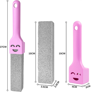 Bâtonnet de nettoyage en <span class=keywords><strong>pierre</strong></span> <span class=keywords><strong>ponce</strong></span> motif Smiley, outil de nettoyage multi-usages pour les taches de cuvettes de toilettes, carreaux, grilles et piscines NO.7515 - Product Image 2