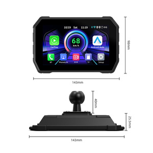 5 इंच आईपीएस टच स्क्रीन पोर्टेबल मोटरसाइकिल कारप्ले एंड्रॉइड ऑटो टचस्क्रीन डिस्प्ले जीपीएस नेविगेशन ip67 वाटरप्रूफ - Product Image 1