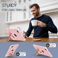 Étui antichoc pour iPad Pro 11 M5 2025 M4 2024 avec support pour stylet, support pliable, silicone + PC, design fin et robuste, OEM ODM