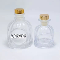 Flacon diffuseur de parfum de luxe en verre 50ml 100ml avec pompe pulvérisatrice, forme ronde et marquage à chaud – Offre Spéciale