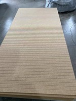 Panneau acoustique en feutre PET à rainures, insonorisant, gravé, en fibre de polyester, pour mur