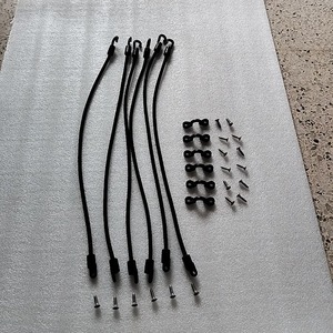 Corde élastique de 18 pouces, 6 mm, avec vis, crochets et boucles pour réparation de kayak HD490 - Product Image 1
