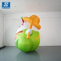 Modèle de personnage de dessin animé gonflable personnalisé, figurine de mascotte gonflable géante pour la décoration d'événements en plein air, de parcs, de centres commerciaux et de festivals