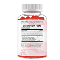 Gummies multi-collagène 8 en 1 OEM avec acide hyaluronique, biotine et vitamine C, saveur grenade, sans sucre
