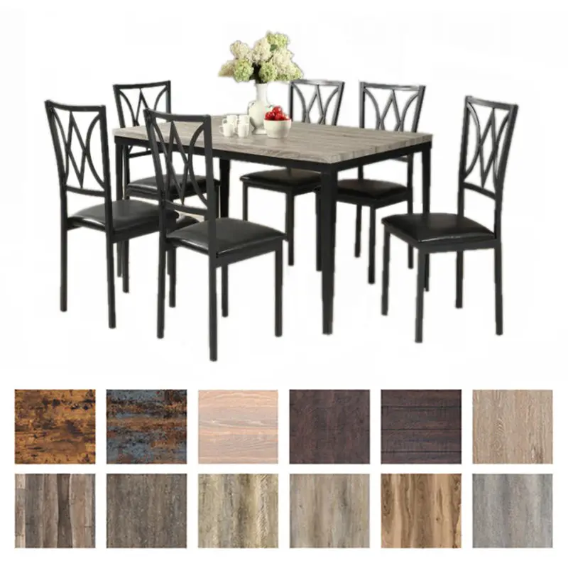 kitchen table MDF wood dining table set furniture square modern dining table and chair