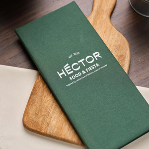 Couverture de menu en tissu de type pliant innovant impression personnalisée Restaurant bar signe texte hôtel restauration <span class=keywords><strong>porte</strong></span>-menus en lin à encliqueter - Product Image 2