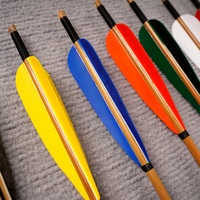 Flèches en bambou AF Archery de 80 cm, arc à poulies et flèches pour la chasse
