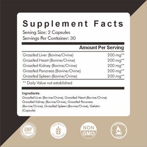 Vitahealthy OEM/ODM Private Label fornitura di fabbrica mangime per erba manzo Pancreas capsule di supporto per la salute dell'intestino digestivo - Product Image 2