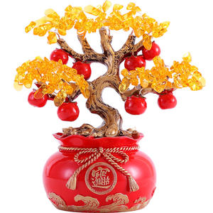 Nouvel arbre à trésor porte-bonheur en résine époxy de style chinois, art populaire, ornement pour le bureau, le salon, l'inauguration de la maison - Product Image 5