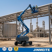 Plateformes élévatrices inclinées électro-hydrauliques d'extérieur JINMEITE, hauteur maximale 15 m, jambes de ciseaux 4,35 m x 1,5 m x 1,99 m, table pour usage domestique