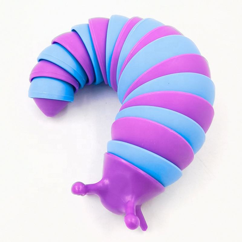 New Design Plastic Slug Decompression Caterpillar Slug Creative Simulation Puzzle Decompression Vent Snail Toy