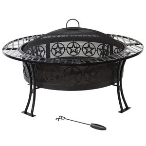 Ur-Health BBQ Brazier Mobilier de jardin rond avec bol à feu de bois Foyer extérieur en acier en fer et acier corten - Product Image 2