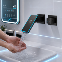 Robinet de lavabo cascade monocommande chaud/froid multifonctionnel pour salle de bain, idéal pour hôtels et appartements
