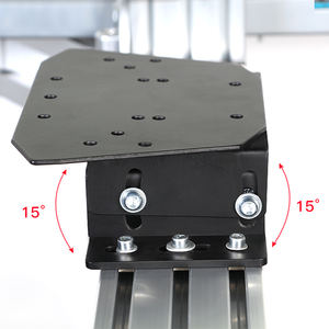 Perfil de aluminio con soporte para asiento de oreja grande, volante de juego, simulador de carreras - Product Image 4