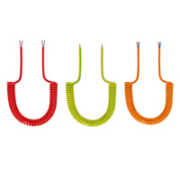 Câble rétractable en spirale en PVC à haute élasticité en cuivre pur, personnalisé en usine OEM, coloré, 6,35 mm, pour amplificateur de guitare et haut-parleur