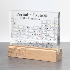 Adorno de la Tabla Periódica de Acrílico, Cristal Transparente, Exhibición de Elementos Químicos, Decoración de Escritorio, Regalo Escolar - Product Image 1