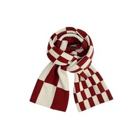 Nouvelle Écharpe Thermique Longue Rouge Cerise pour Homme, Luxueuse et Douce, 100% Polyester, pour l'Hiver 2025 – Idéale pour Noël Musulman