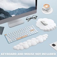 Repose-poignets ergonomique en mousse à mémoire de forme, coussin doux à récupération lente, anti-fatigue pour le bureau, les jeux et la maison