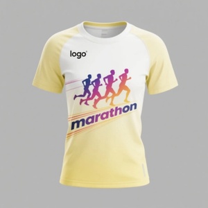 Oem Custom 100% <b>Polyester</b> Quick Dry Fit Marathon Running TeeTShirt Gym Sport <b>Tshirts</b> Heat Transfer Print Men Sublimation T-Shirt - Product Image 1