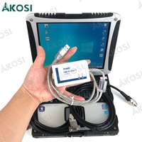 Alat Diagnostik MTU USB ke CAN COMPACT IXXAT 2.72 Kabel MDEC ADEC Diesel MTU DiaSys Alat Diagnostik Mesin Truk+Laptop CF19
