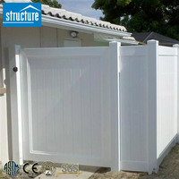 High Quality 6x8 ft White Eco-Friendly Nature Plastic PVC/Vinyl Cheap Decorative Panel Privacy Fence Panels for Sale