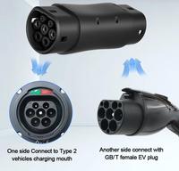 32A GBT untuk tipe 2 EV adaptor baru 3-fase 22KW GB/T untuk IEC 62196 soket steker pengisi daya untuk kendaraan listrik