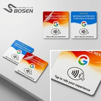 Tarjeta de Visita Acrílica de 120x120 mm con Código QR, NFC y RFID, Impresión Personalizada, Resistente al Agua, para Redes Sociales y Comentarios, Disponible en Stock