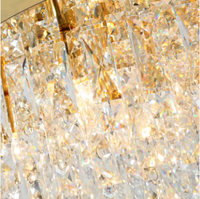 Nouveau design moderne k9 lustre en cristal éclairage salon chambre à coucher led rond plafonniers modernes