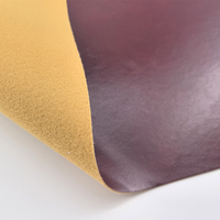 Tissu en cuir synthétique grain perle ciré 0,8 mm, 54 pouces, avec support brossé, pour jupes et fauteuils, plusieurs couleurs, MOQ 1 yard