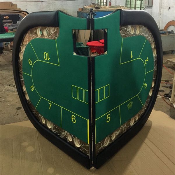 Чемпион Овальный двухслойный покерный стол с пластиковыми держателями для чашек