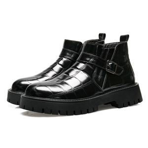 Botas Martin para Hombre, Botines Británicos Duraderos, Botas de Cuero Vintage de Media Caña para Hombre - Product Image 2