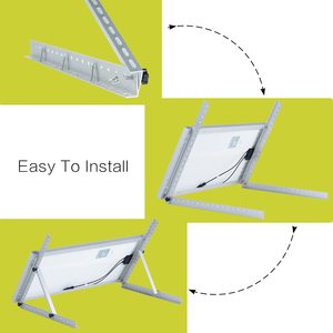 SOEASY Système de suivi de panneaux solaires triangulaires réglables pour toiture, supports de montage en aluminium pour rails d'angle solaires - Product Image 4