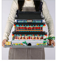 Exquisito Proyecto de Ensamblaje Geométrico Estilo MOC, Impresionante Torre de Tambor Clásica de 1872 Piezas, Juego de Bloques de Construcción, Ideal para Regalo para Niños