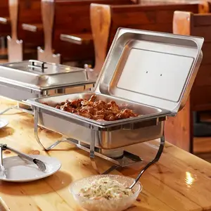 Hot Selling Stainless Steel Buffet Food Warmer Chafer ECO Foldable Chafing Dish